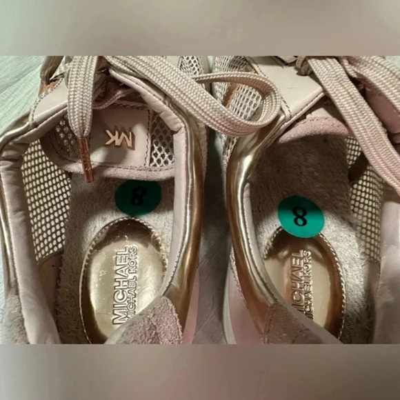 Michael Kors Maggie Trainer Pink‎ Blush Rose Gold Size 8 - Picture 7 of 9